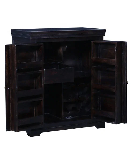 Промышленный винтажный барный шкаф, индийский барный шкаф Sheesham, деревянный высококлассный барный шкаф Jodhpur, стойка для хранения винных бутылок ручной работы, барный шкаф