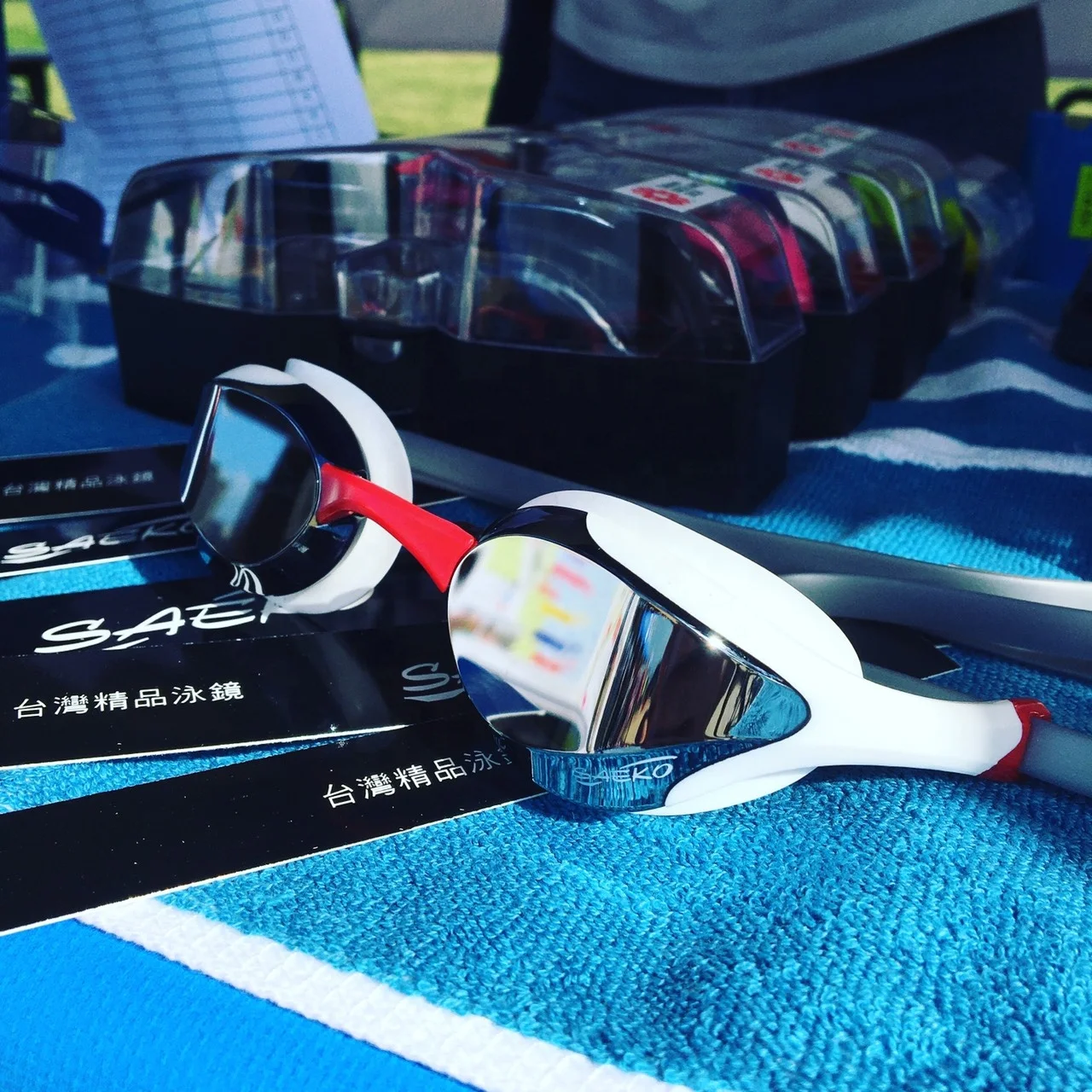 SAEKO CE FINA Approved Eye Glasses Swim Goggles Silicone Anti-Fog Racing Swimming For adult teenager and triathletes