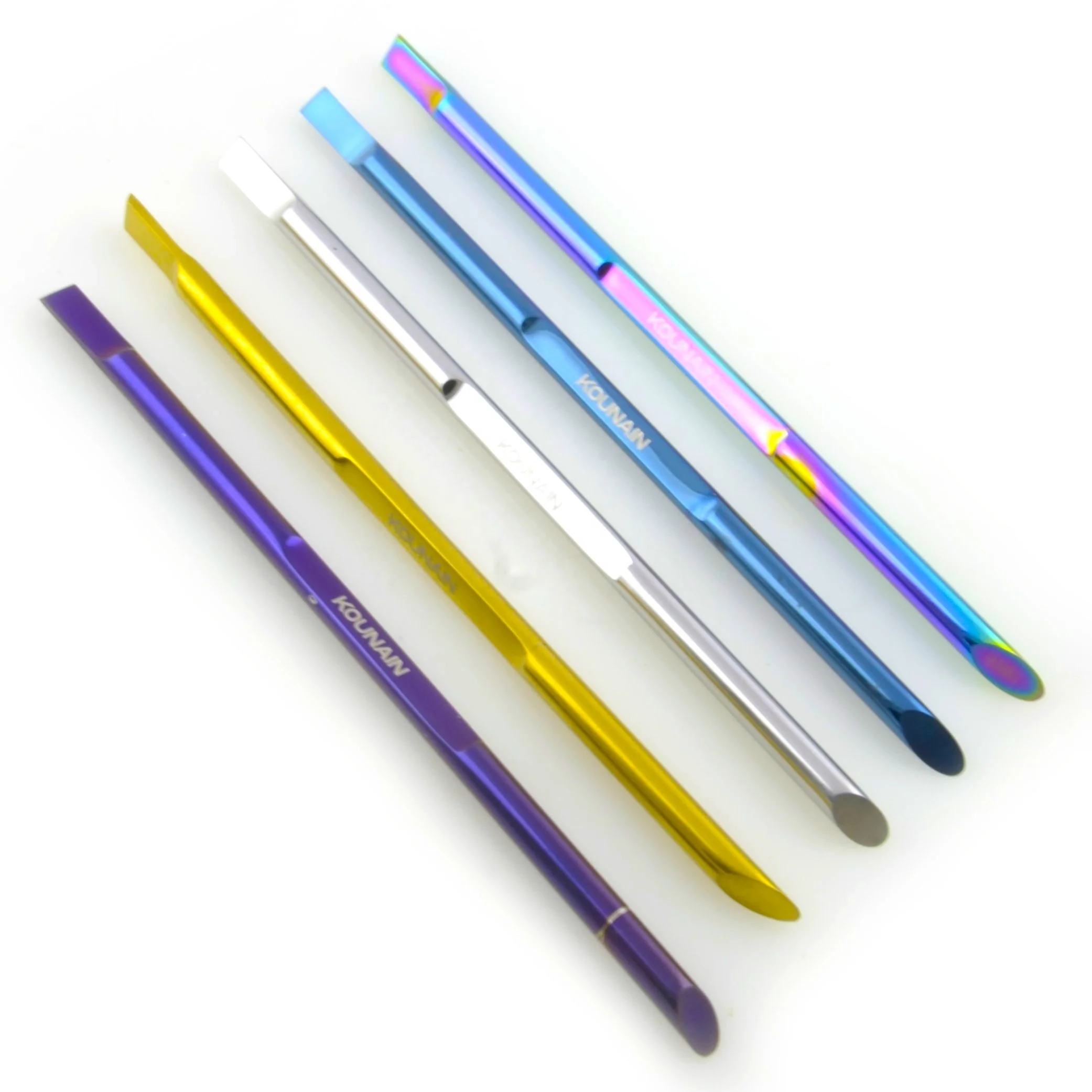 KOUNAIN Stainless Steel Makeup Mixing Spatula Cosmetic Stirring Rod and Skincare Mixing Spoon