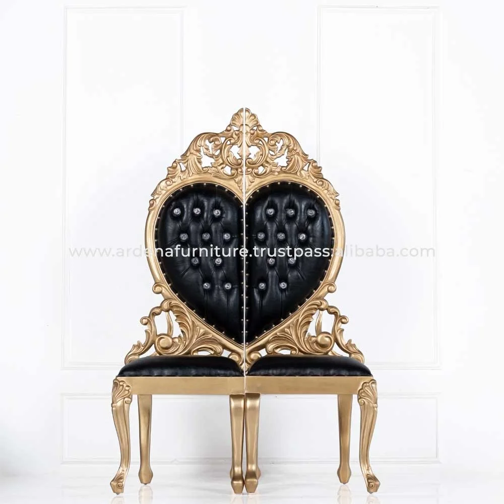 Королевские стулья для невесты и жениха свадебного торжества король королева высокий диван престолы роскошные свадебные королевские