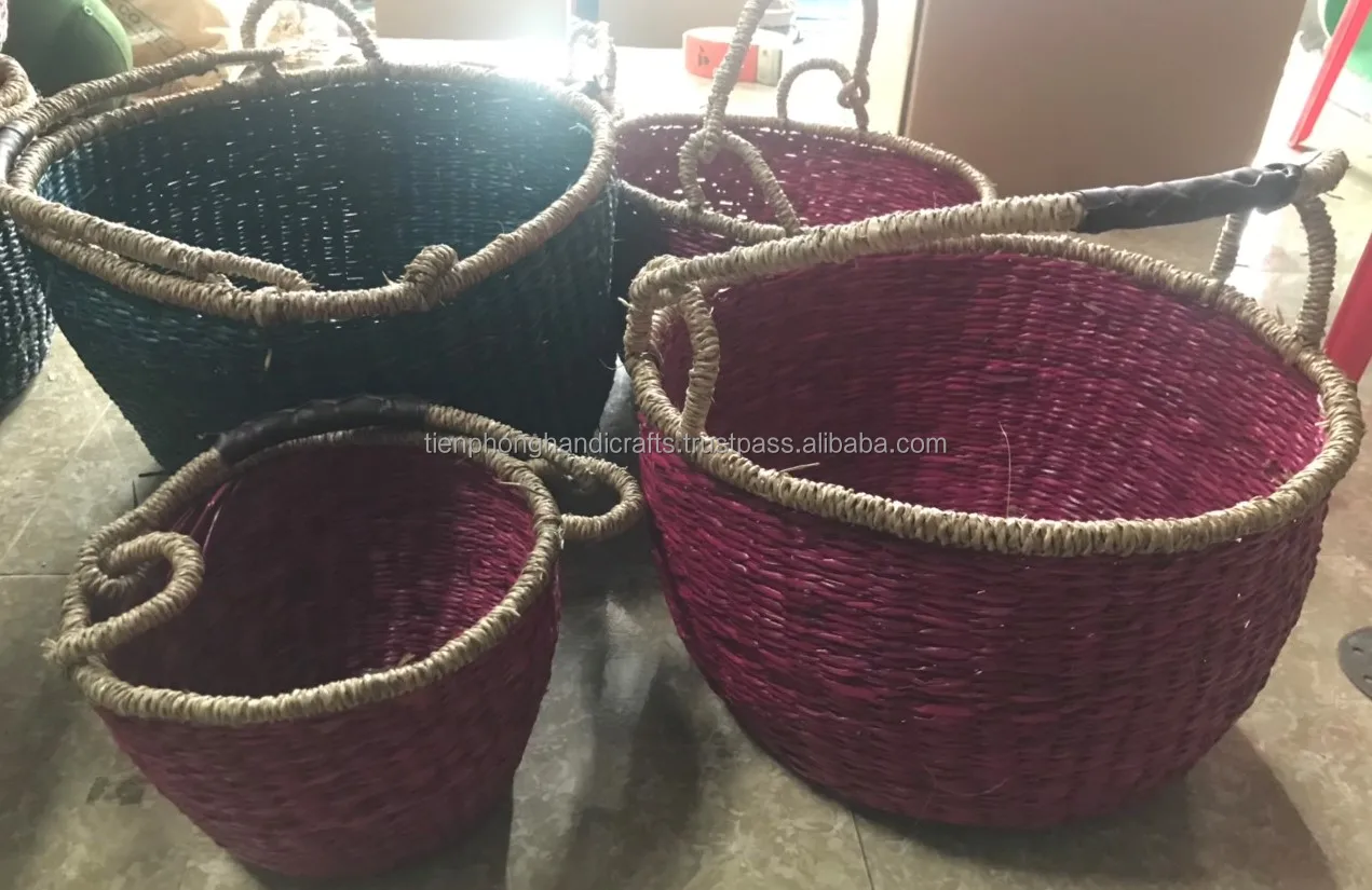  Многофункциональный набор из 5 шт. настенных подвесных корзин морских водорослей/плетеных корзин/африканских