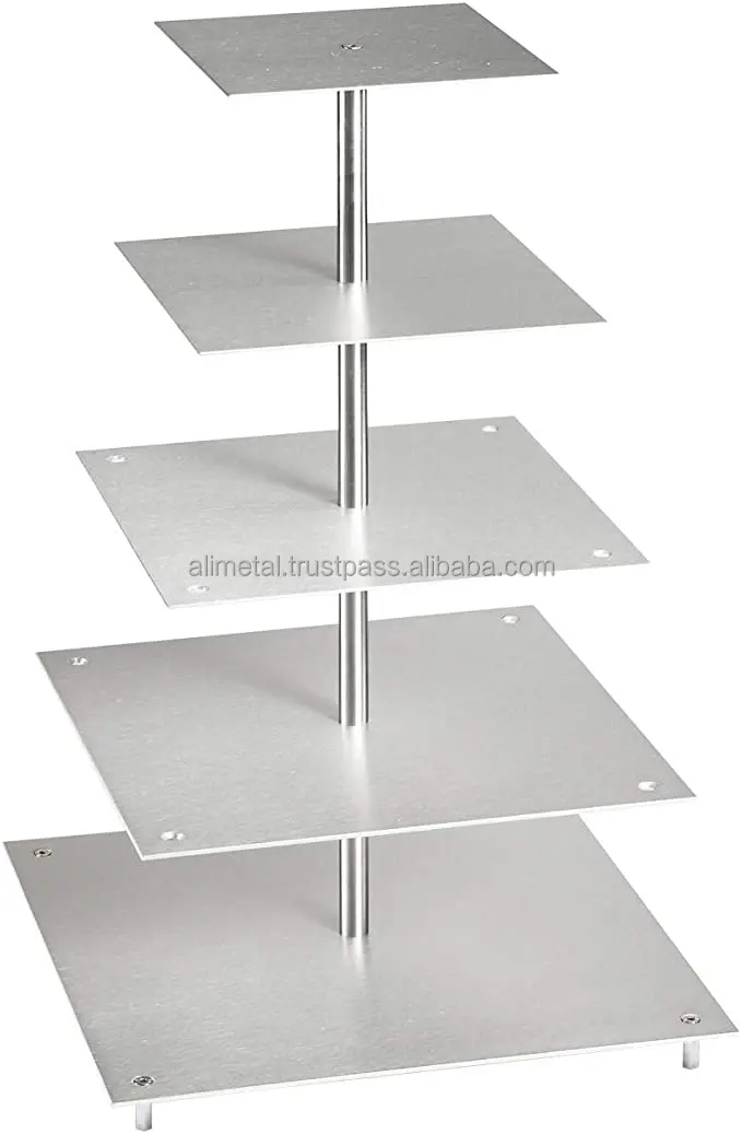 Customizable Modern Cake Stand Simple Metal Shape Metal & Resin Display Stand for Parties Weddings and Restaurants