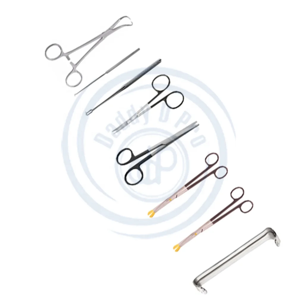 DADDY D PRO GERMAN STANDARD Face & Forehead Lift Set Stainless Steel Set Plastic Surgery Instruments View Facelift Surgery Set