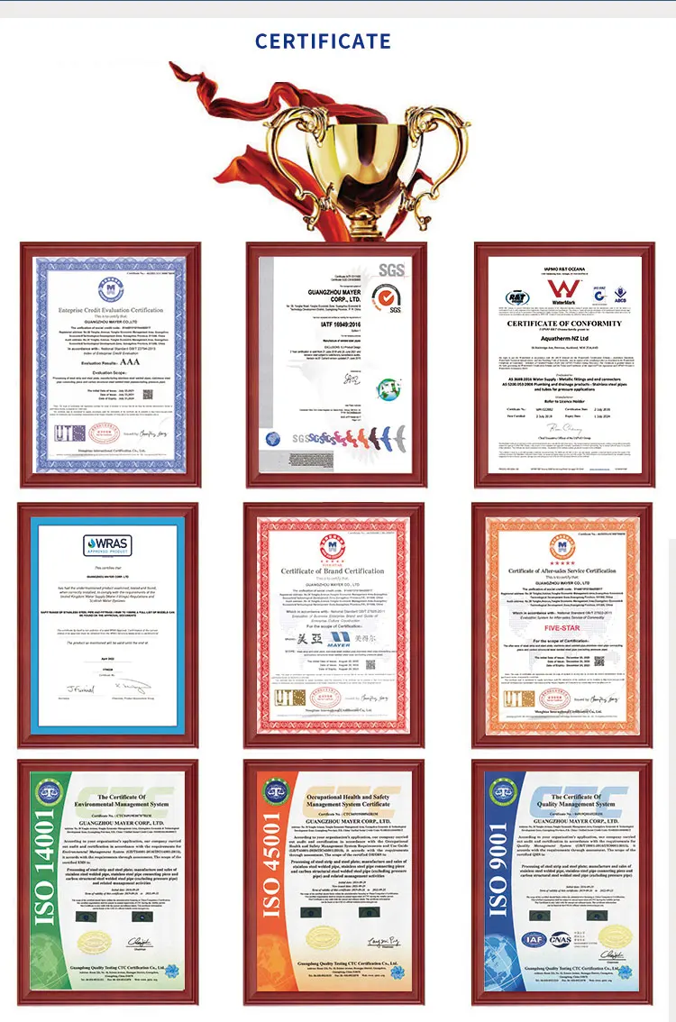 Stainless steel 304/316 tee pipe fittings connection Sanitary grade mirror polished