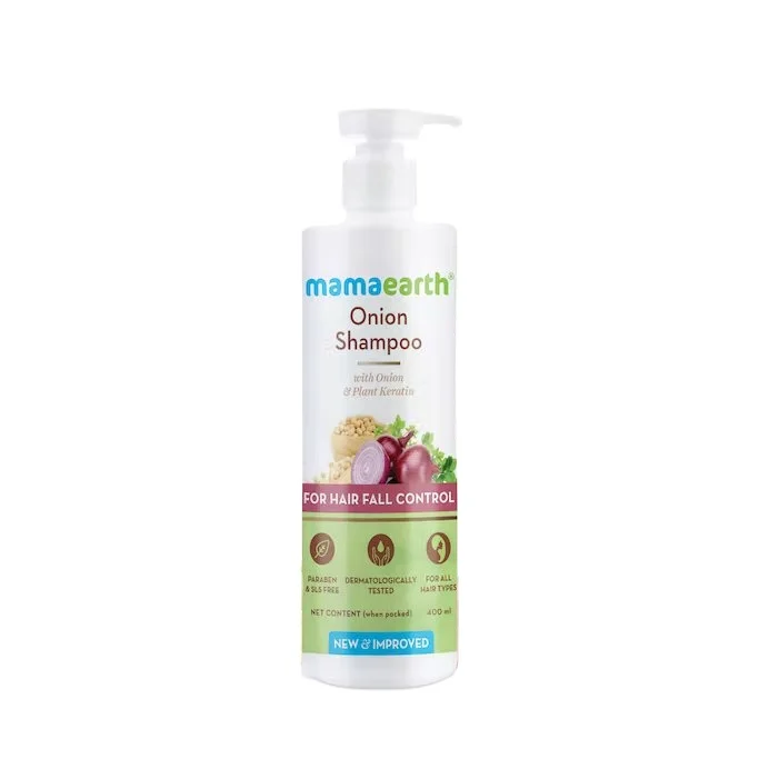 Top Products Selling - MAMA Earth Onion Shampoo With Onion & Plant Keratin For Hair Fall Control (  400ml )