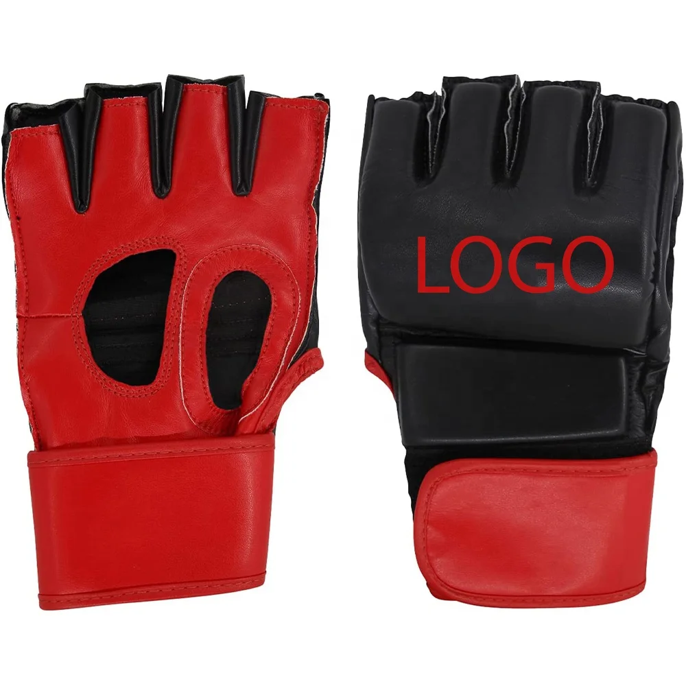MMA Grappling Hook Loop Sparring Gloves for Men Women MMA Training Gloves with Open Palm for MMA Boxing Kickboxing Training