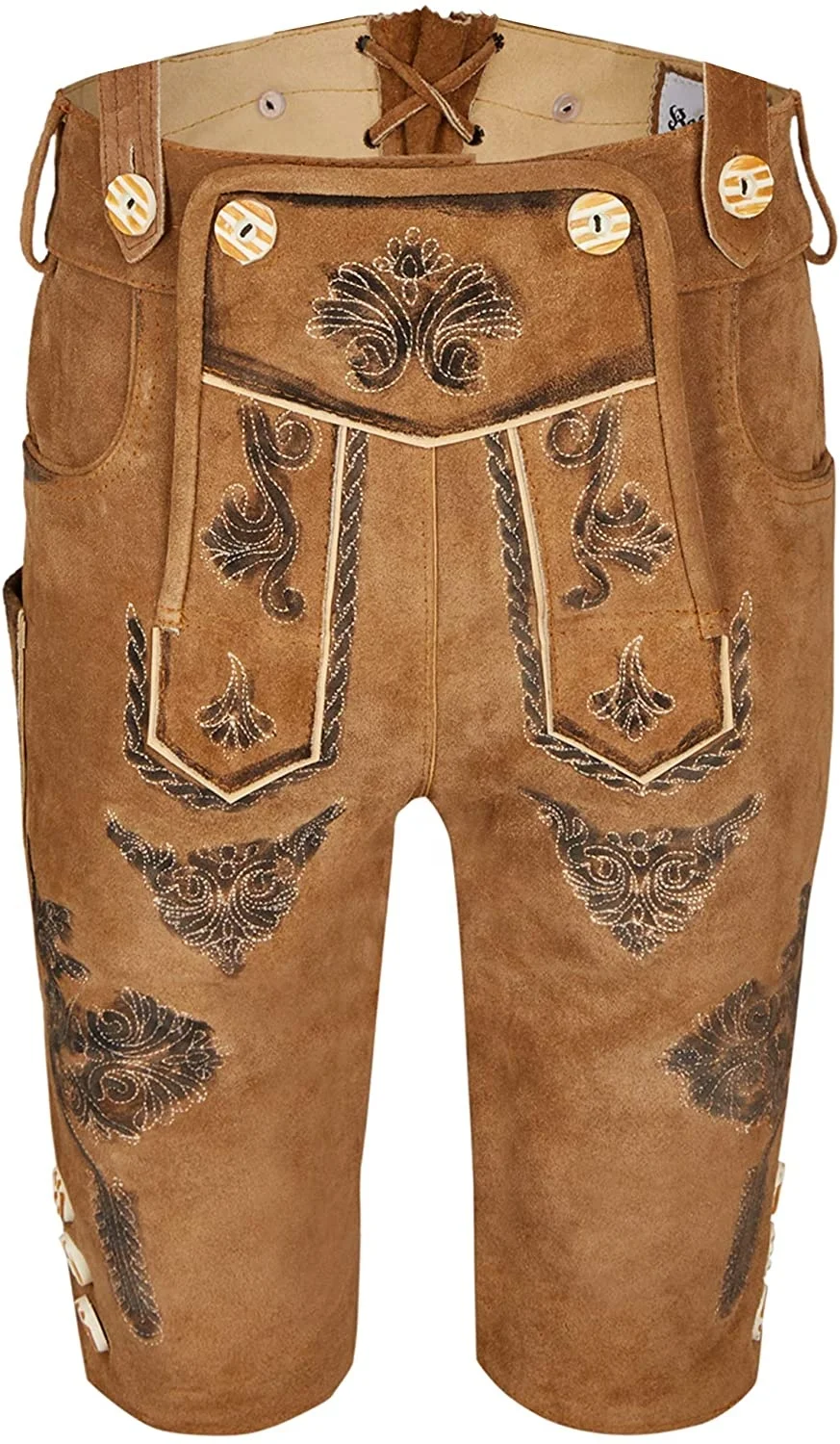 Оригинальные новые немецкие подтяжки Lederhosen из натуральной кожи с Баварским октоберфестом и подходящими подтяжками Короткие традиционные штаны
