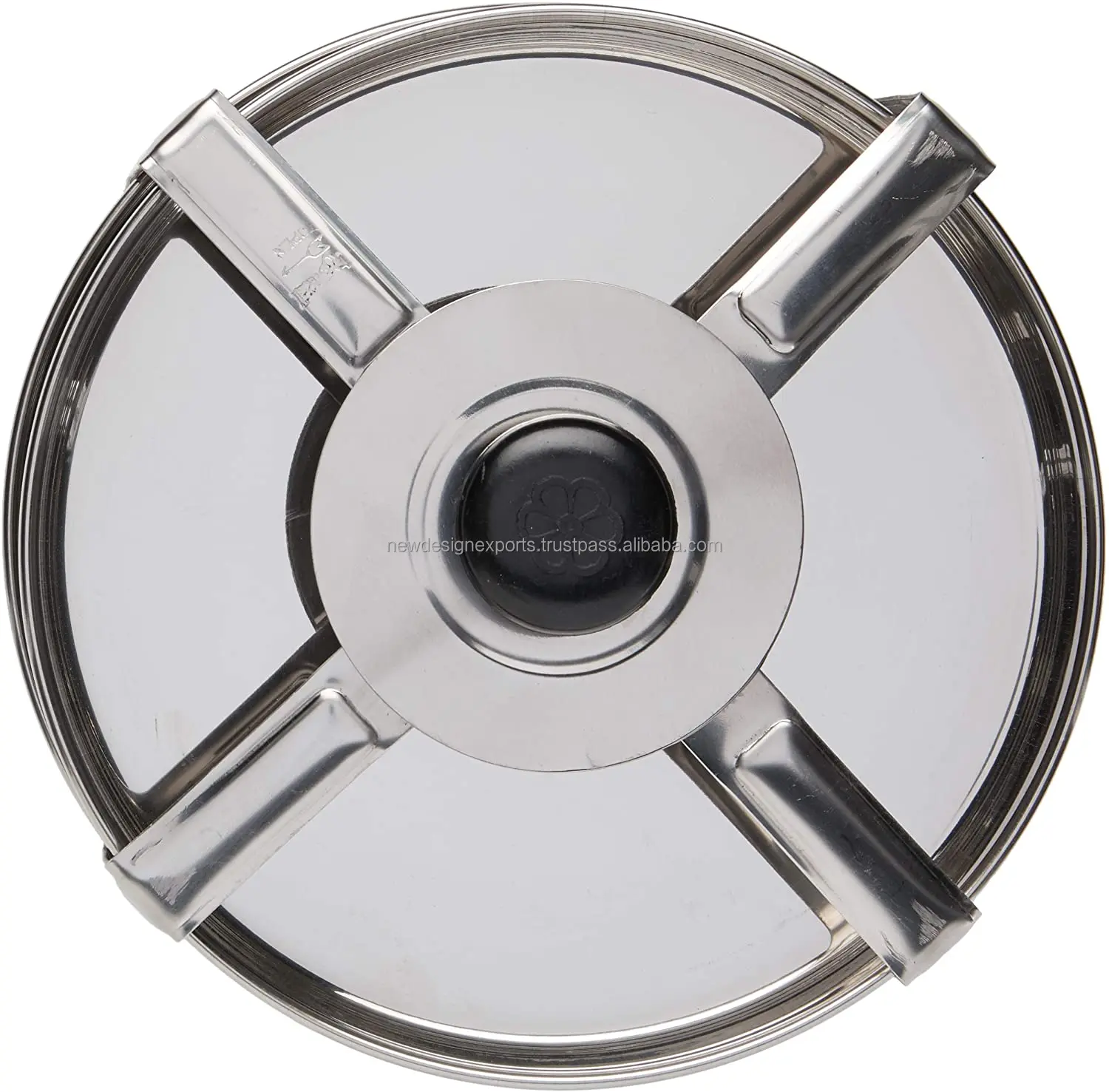 4 Plates Stainless Steel Dhokla Stand Thatte Idli Stand Can Be Used WIth Any Cooker Or Steamer