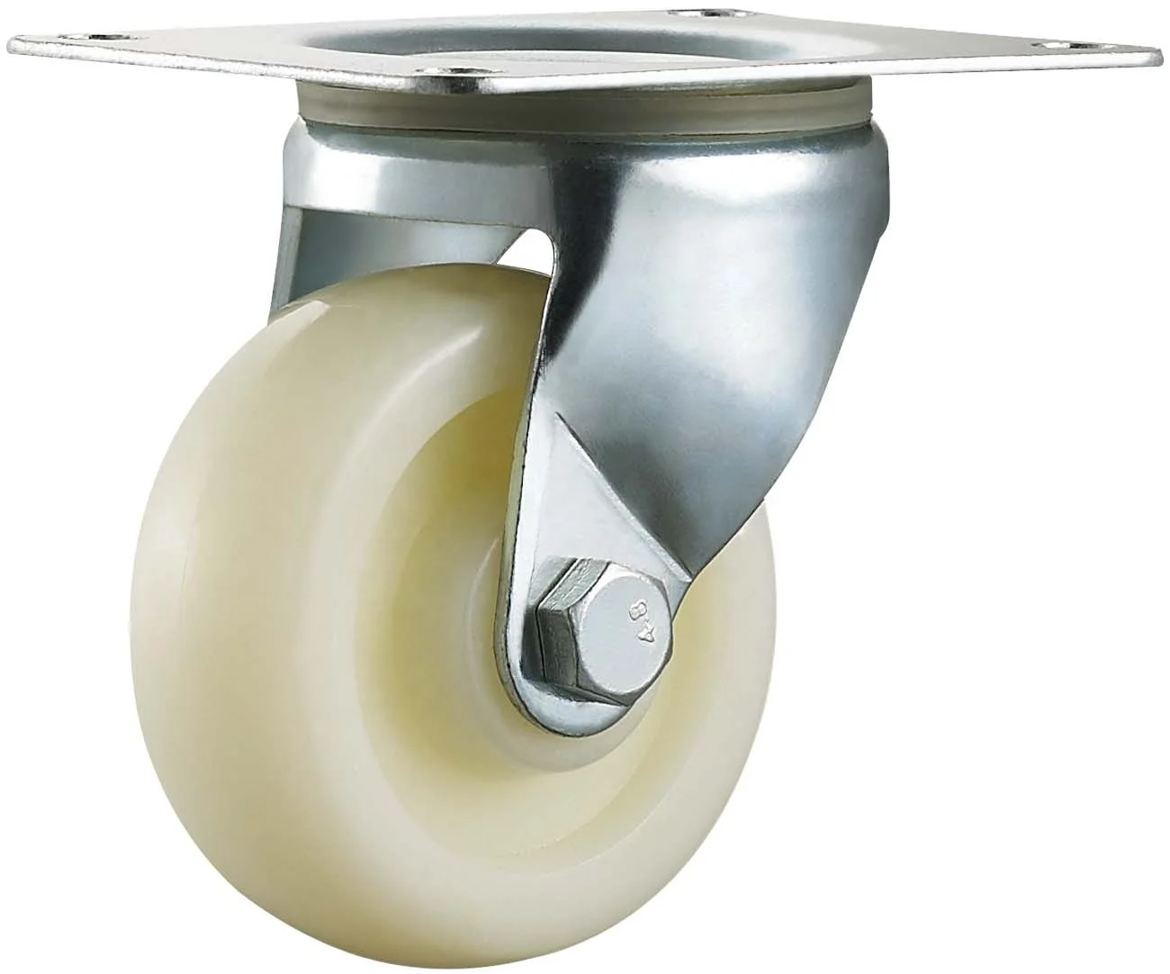 Furniture castor wheel 3 inch white 75mm plastic pp dolly caster wheels swivel moving wooden cart wheels