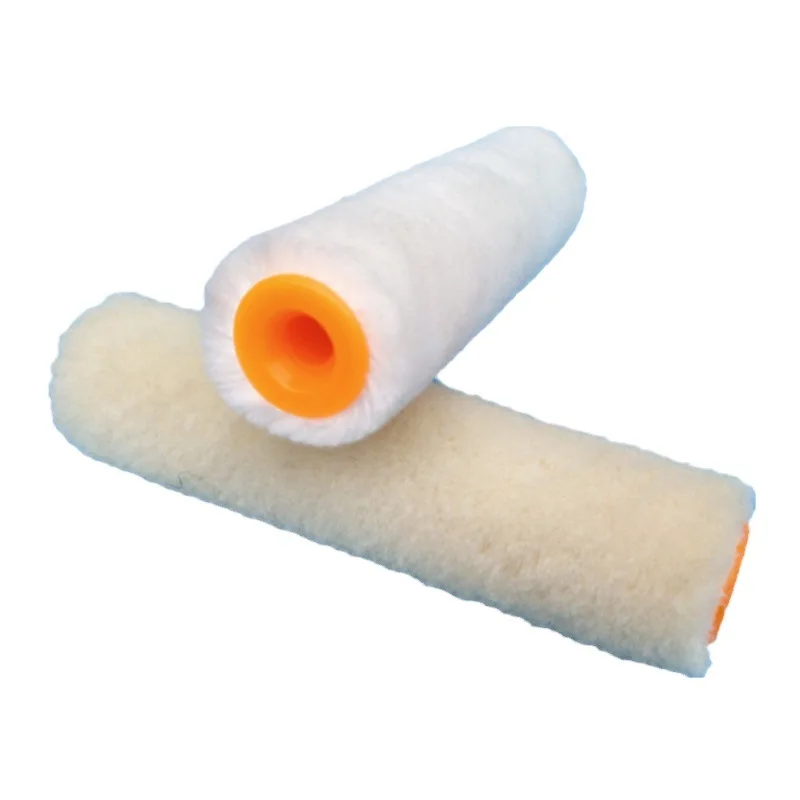 nap 4mm mini roller 4inch white wool paint roller brush 100mm Gloss Pile Mini Roller Refills
