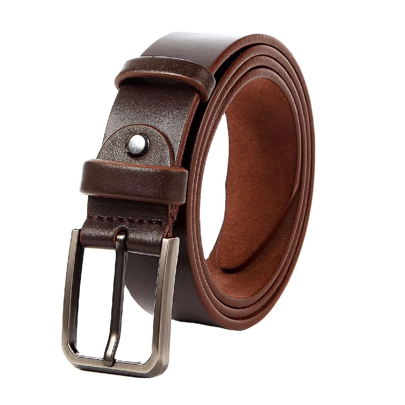 
Ремень из воловьей кожи коричневого цвета для мужчин, оптовая продажа из бангладеш 