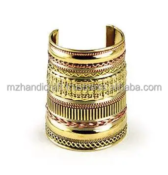 Jewelry wholesale high polished or Brushed finish brass cuff bracelet blanks ,plain bangle for Women