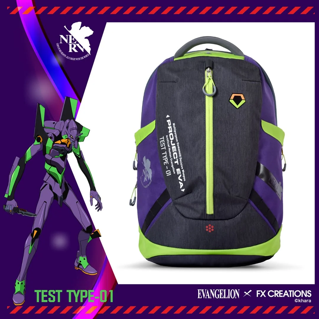 Рюкзак EVANGELION UNIT-01 модный рюкзак с персонажами аниме-манги для детей спортивный дизайн уникальный стиль