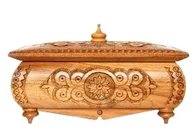 Customize Wooden Carving Box with lock key Fashion Jewelry New Design Handmade India sheeri handicraft