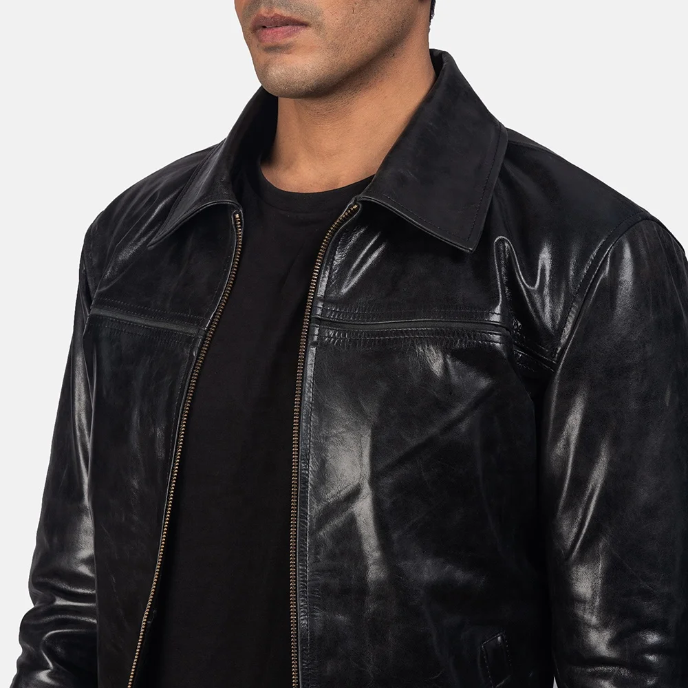 Pakistan leather jackets for men Real Leather Custom Jacket with Long Winter Warm Coat Free Shipping 2022 Prime export