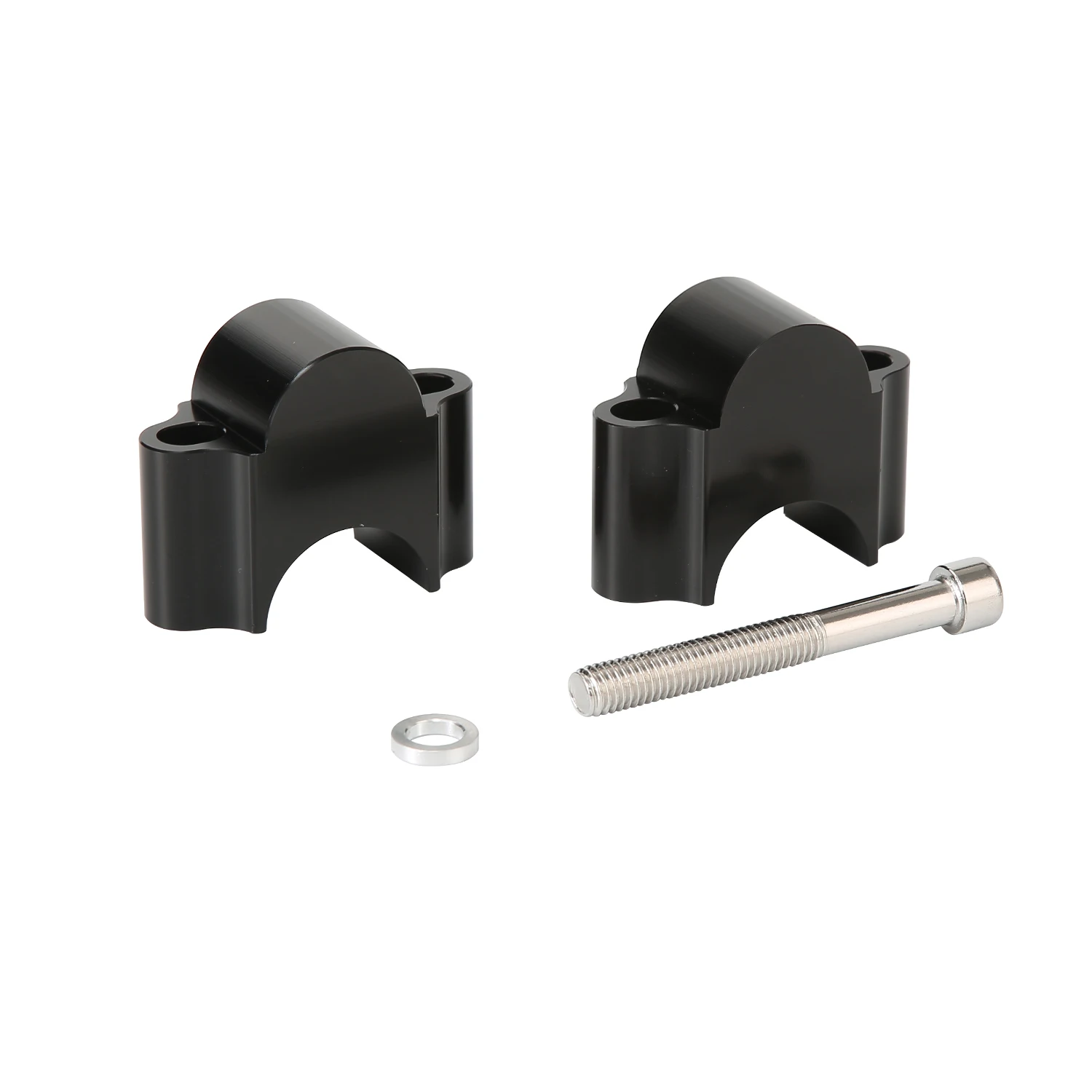 CNC Aluminum 22mm Universal Motorcycle Handlebar Clamp Mount Riser Handlebar Clamp Kit