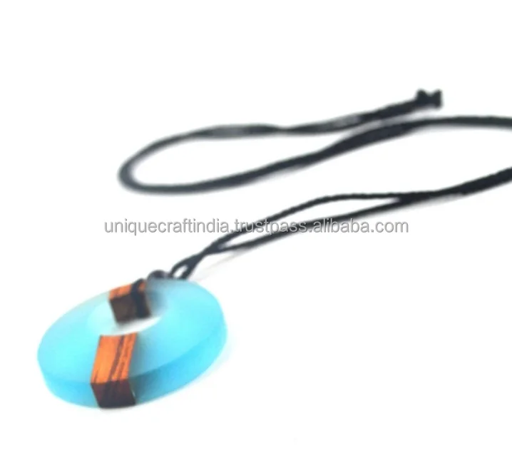 Custom High Quality Resin Pendant Necklace for Women Wood Jewelry Accessories for Back to School Love Style Handmade Craft Gifts