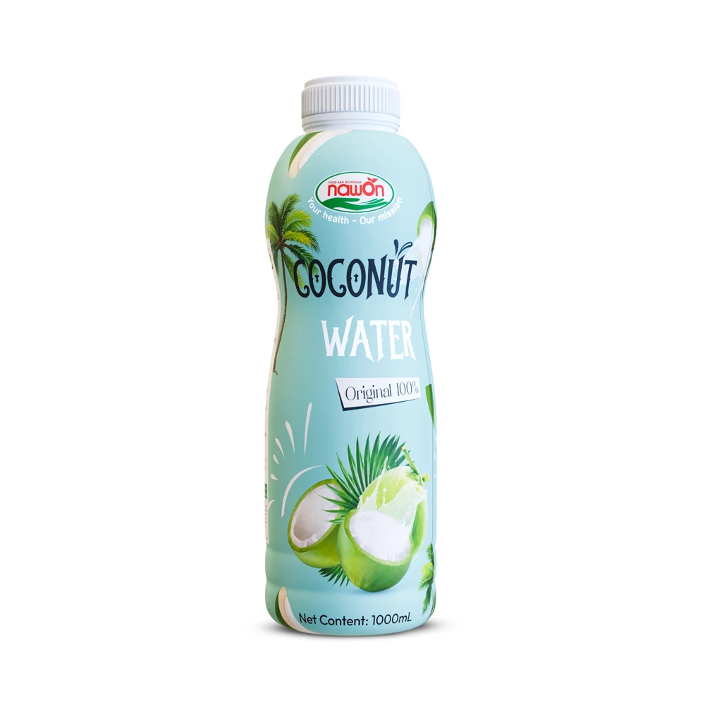 Nawon 1 Litter Coconut Water from 100% Coconut Water Vietnam | Wholesale Private Label Coconut Water in Aluminum Can, Bottle