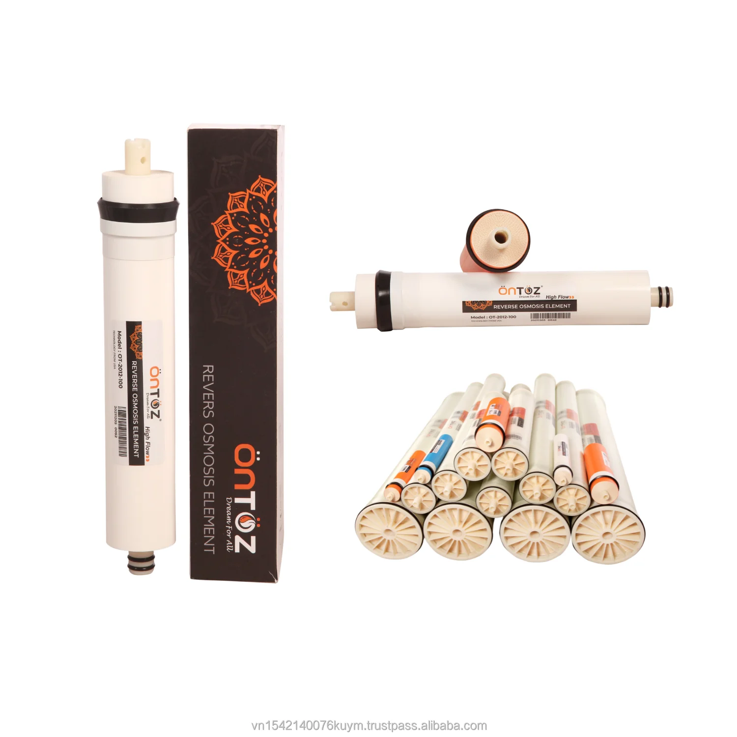 Advanced 75GPD Vontron 1812 RO Membrane by Penca Vietnam for 75-Gallon High-Capacity Water Purification