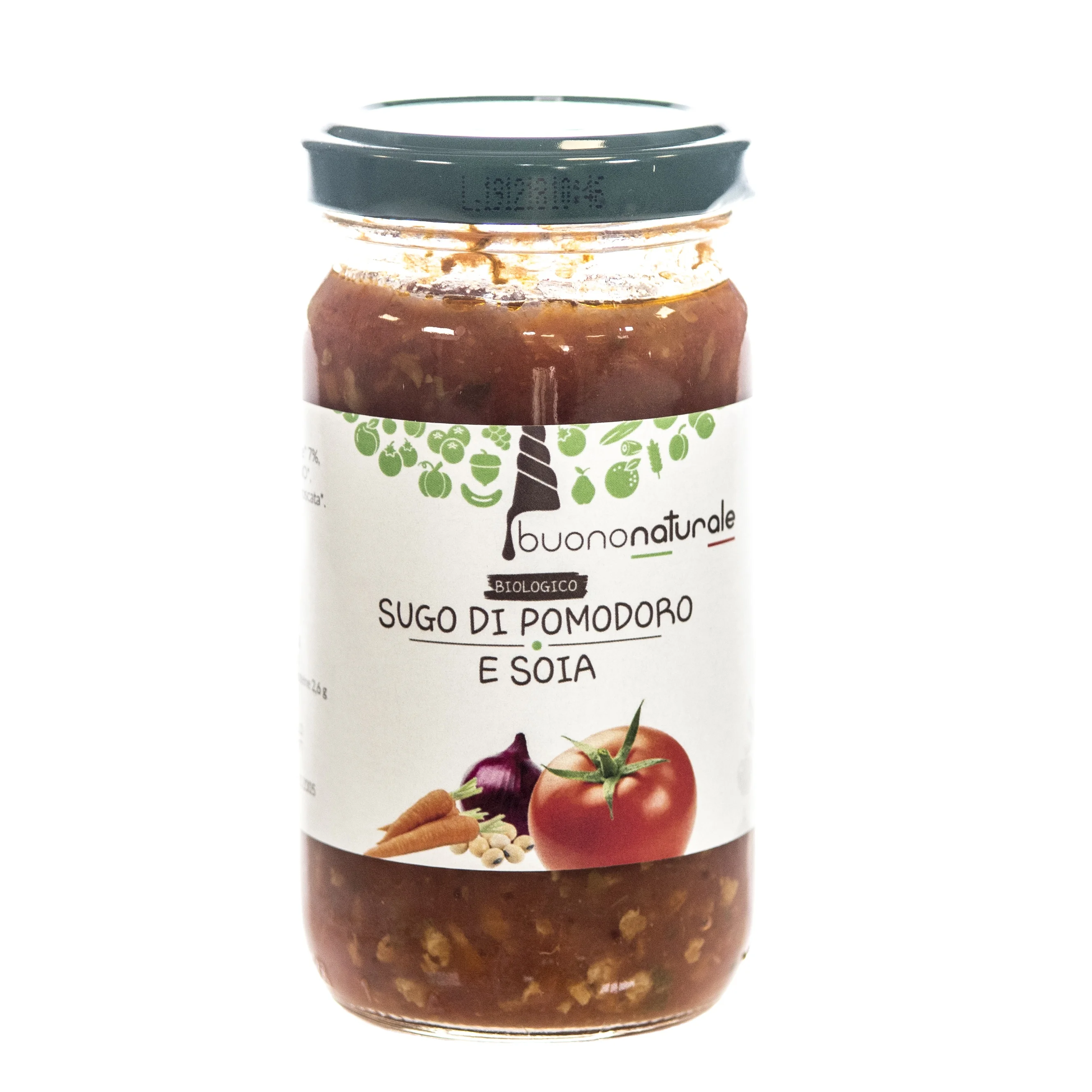 Ragout with soybeans ORGANIC 190g Traditional Tomato Sauce Made Without Animal Ingredients, from Italian Organic Farming
