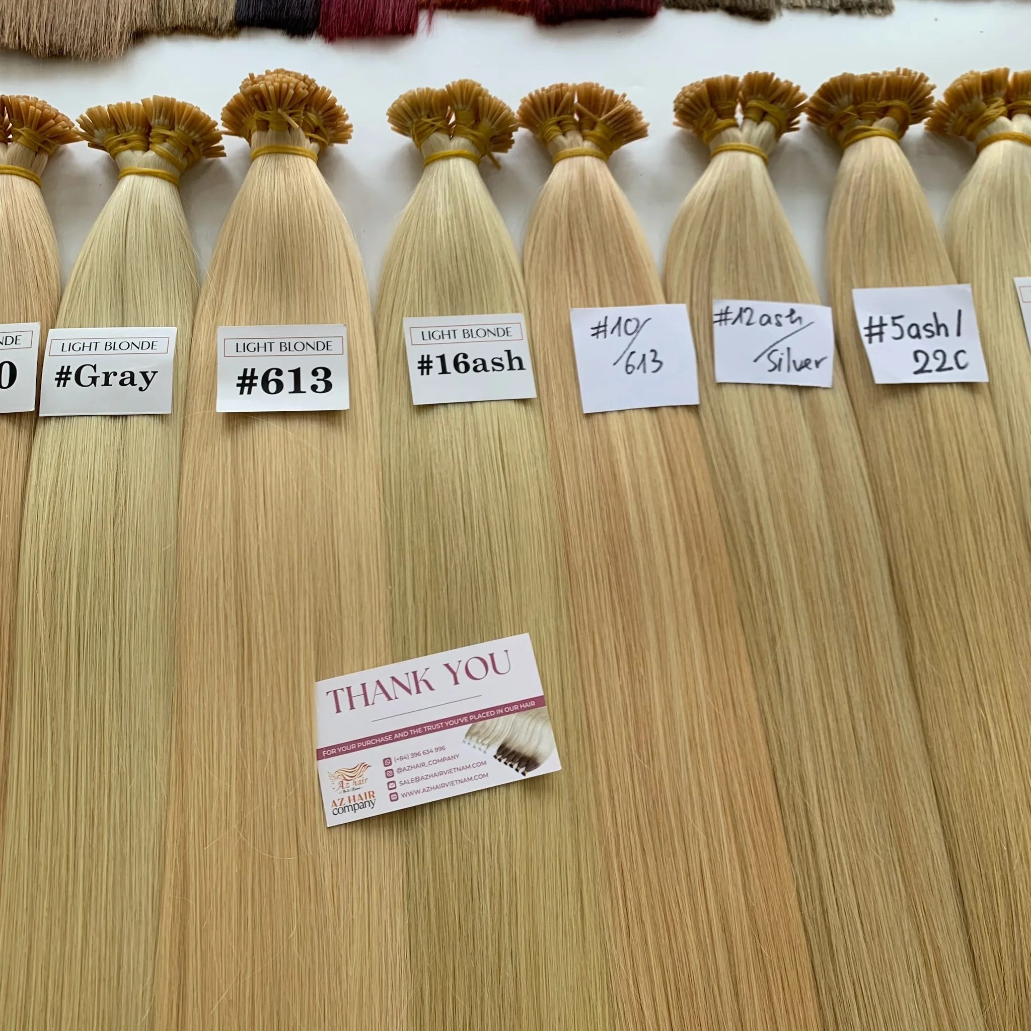 Big Color Palette I Tip Keratin Hair Extensions Vietnamese Human Hair Supplier Small Tips Easy To Apply