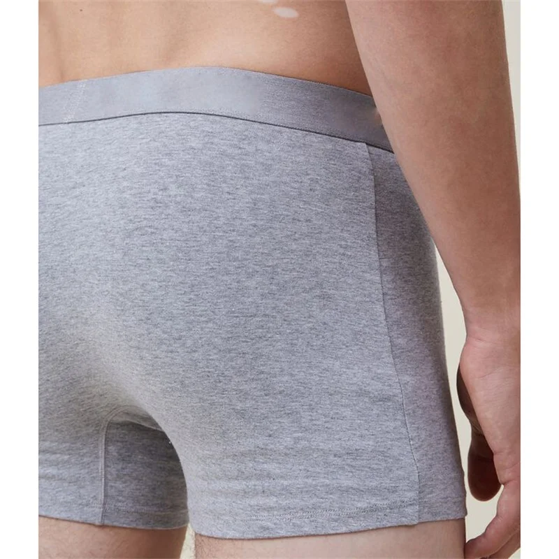 Good Quality Sexy Underwear Young Men Boys Organic Cotton Boxer Briefs Popular Black Red Mens White Boxers