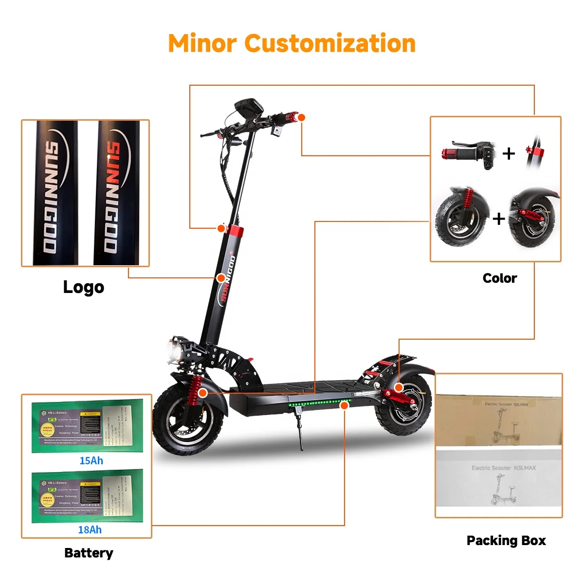 1000W Electric Scooter Unisex Comfortable Riding with Detachable Seat 50 km/h Speed Best Price Electric Scooter