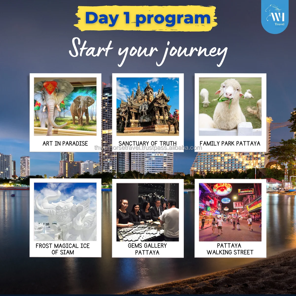 4 Days 3 nights 12 Attraction Package Tour in Pattaya Travel packages Pattaya Travel Adventure