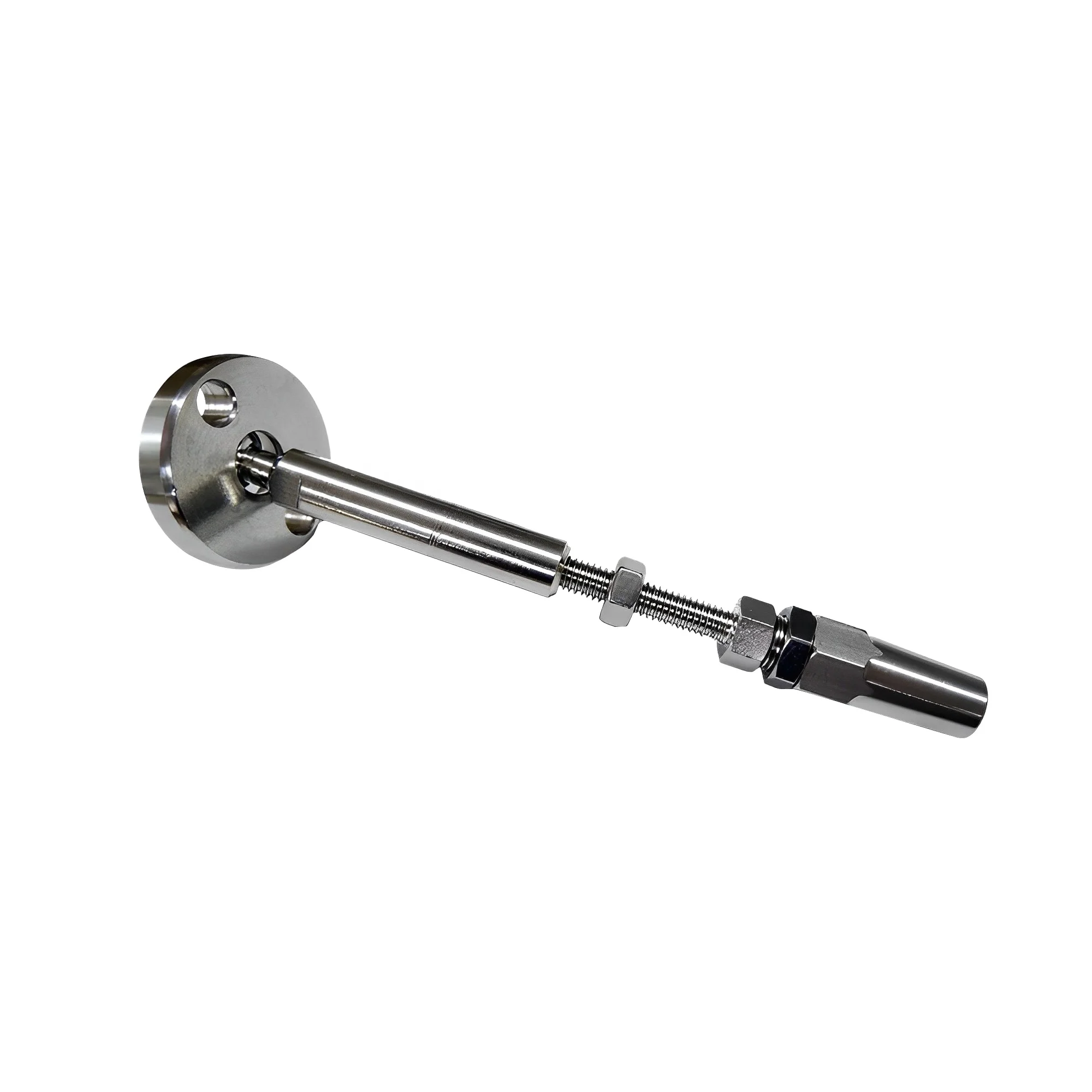 Wall Mounted Adjustable Push Lock SwageLess Wire Rope Cable Fitting Tensioner