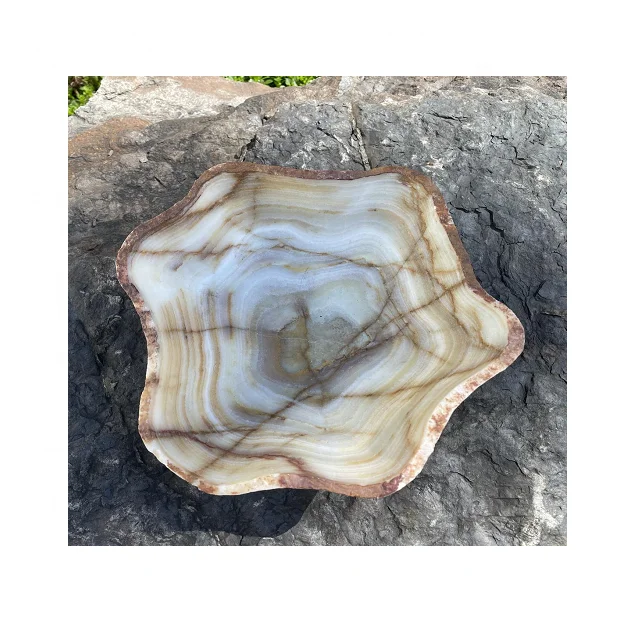 Wholesale Modern Premium Quality Fruit Bowls Fine Polished Onyx and Marble for Kitchen and Hotel 1-Year Warranty