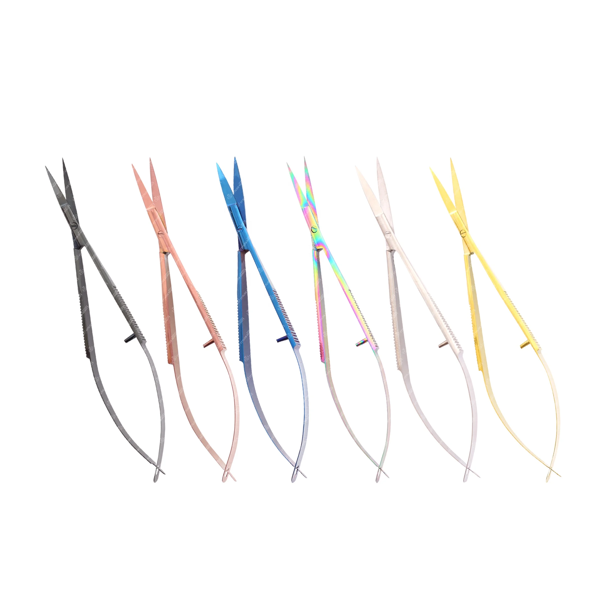 Professional Manufactured Stainless Steel Curved Scissor  MOQ High Quality Hot Selling Spring Scissors