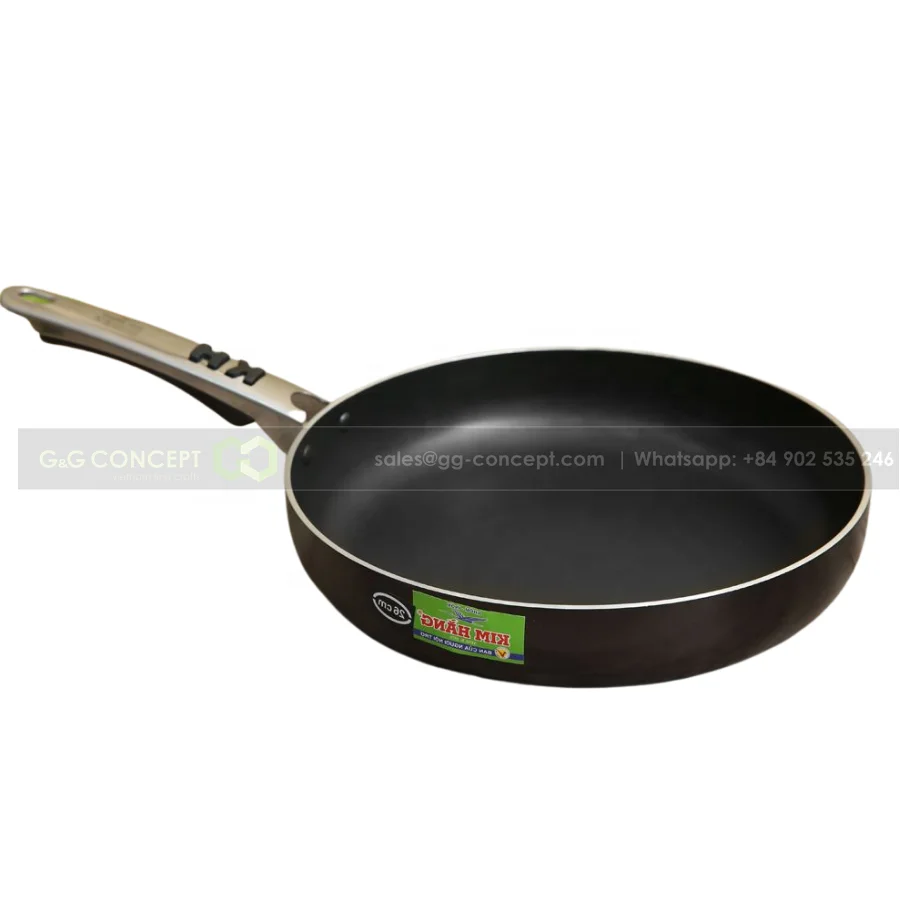 Big Size Non Stick Pan For Kitchen With Long Safe Handle For Users Metal Pan For Frying Eggs 28cm Supplier In Bulk
