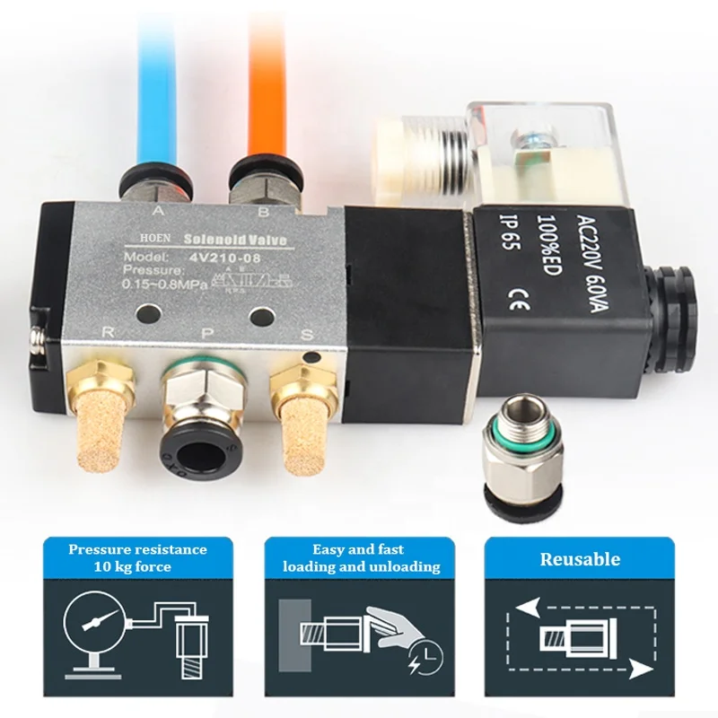 PC Male Connector PC4-M5 PC4-01 PC4-02 PC4-03 Brass Pneumatic Fitting Straight Push Fitting Pneumatic Pu Tube Fittings