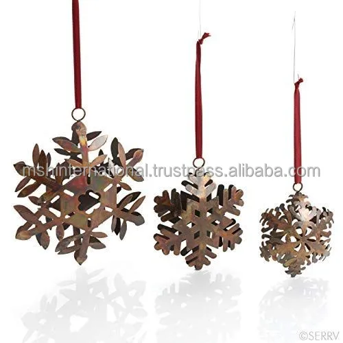 Decoration 3D Custom Heart-shape Brass Christmas Ornament Tree Hanging Christmas Ornament