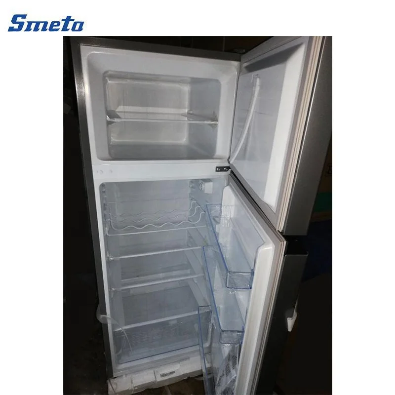 White Sliver Color 205L Electric Top Freezer Refrigerator for Kitchen Home DDT-266DH