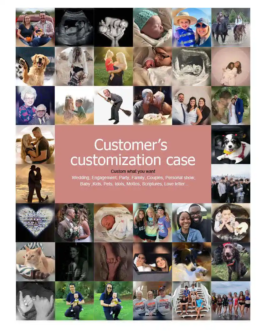 Couple Bracelet 100 languages I Love You Engraved name Photo Color projection Cuban Chain bracelet