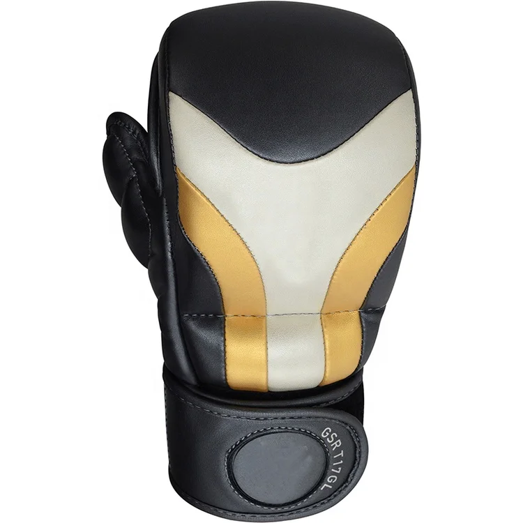 Design Your Own Design Factory Fighter Ufc Training Genuine Cowhide Leather Mma Muay Thai Fighting Sparring Gloves