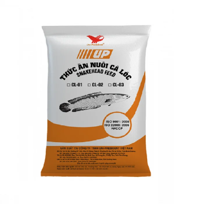 Snakehead Pellet Feed Growth Booster Exported from Vietnam with Premium Fish Meal Ingredient 40-42% Protein 25kg/bag Fish Food