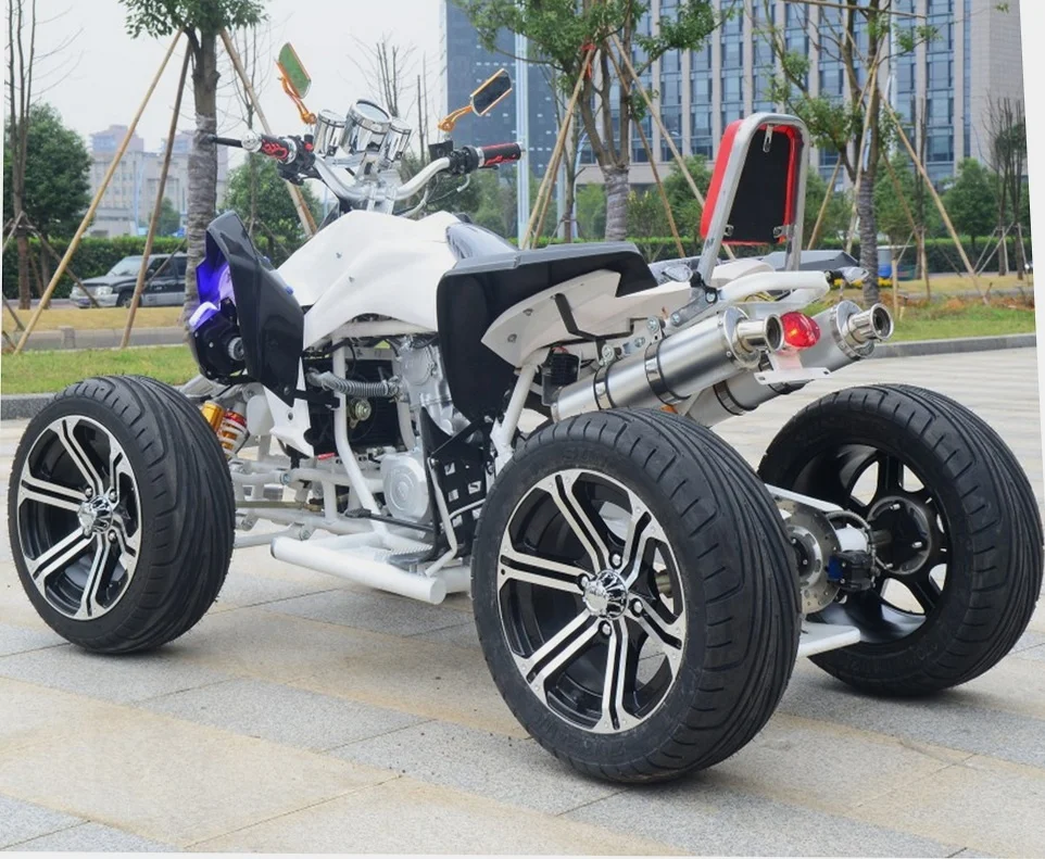250cc gasoline ATV, driving comfort .Dual exhaust pipe design
