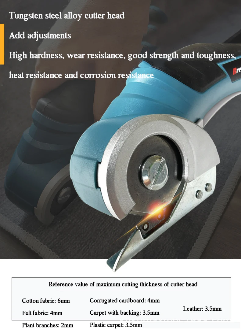 Pink Electric Handheld Cordless Mini Scissors  Clothing Portable Round Blade Fabric Cutting Machine