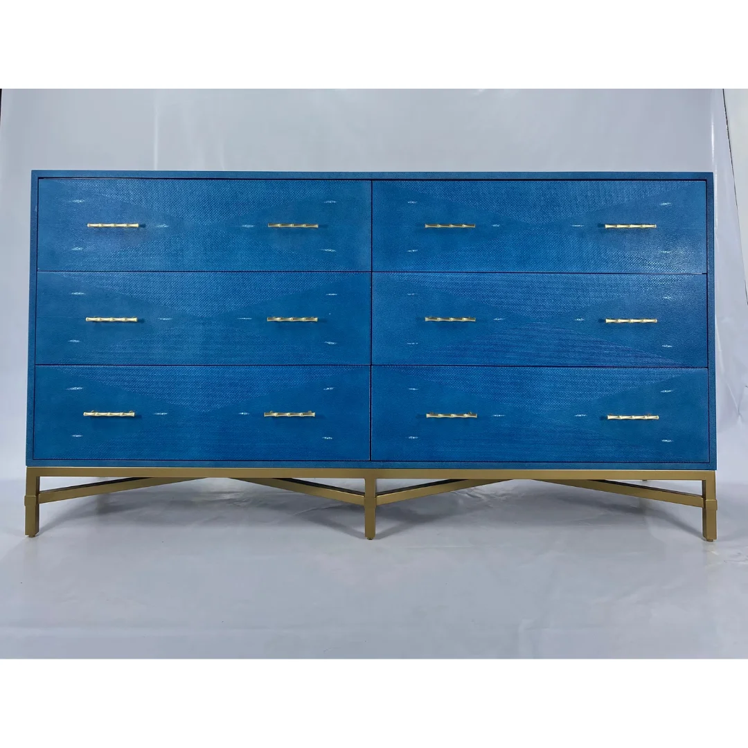 Вьетнамский темно-синий искусственный шагреновый шкаф, универсальная домашняя мебель для ванной комнаты, гостиной, спальни, столовой, для детей