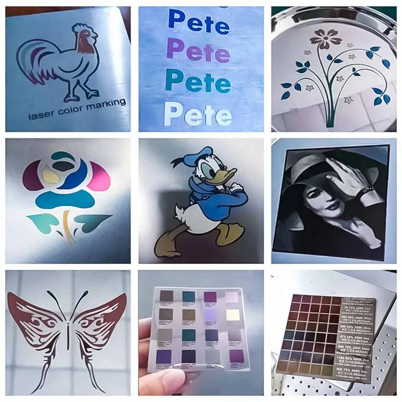 industry 2d printer stainless steel JPT mopa large format laser mark color marking portable laser marking machine for sales