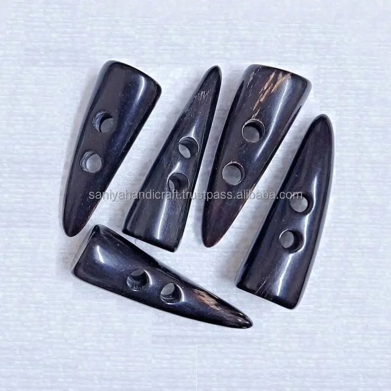 Horn Toggle Buttons Black Gray Coat Jacket Montgomery Buttons Large Buttons 45mm