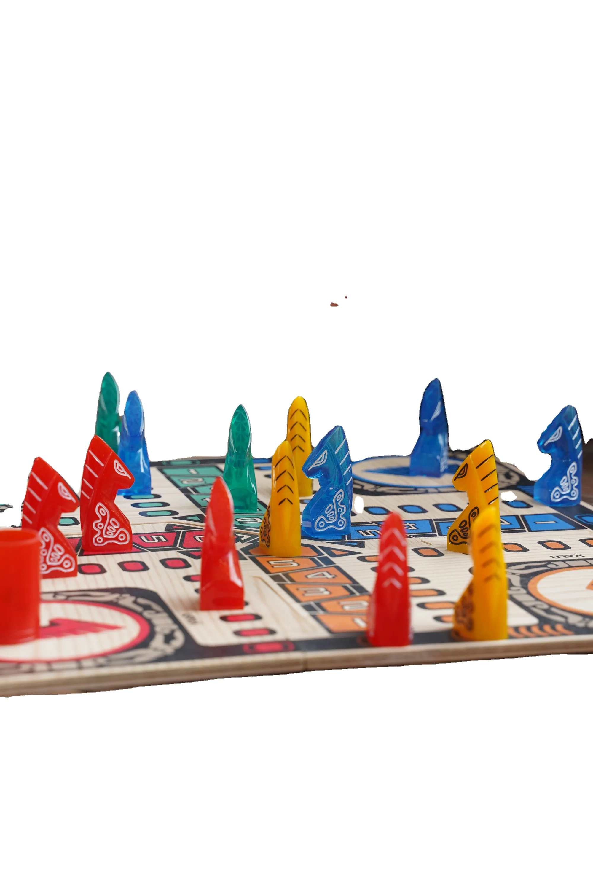  Лидер продаж на Amazon квадратная деревянная настольная игра «Людо» для двух игроков