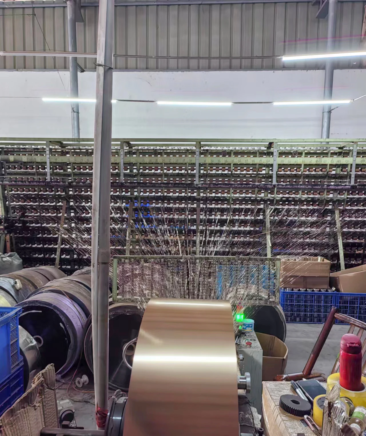 2*30D MX Metallic Yarn 1/100' for Weaving Factory X Type Lurex Rayon Polyester Metallic Thread