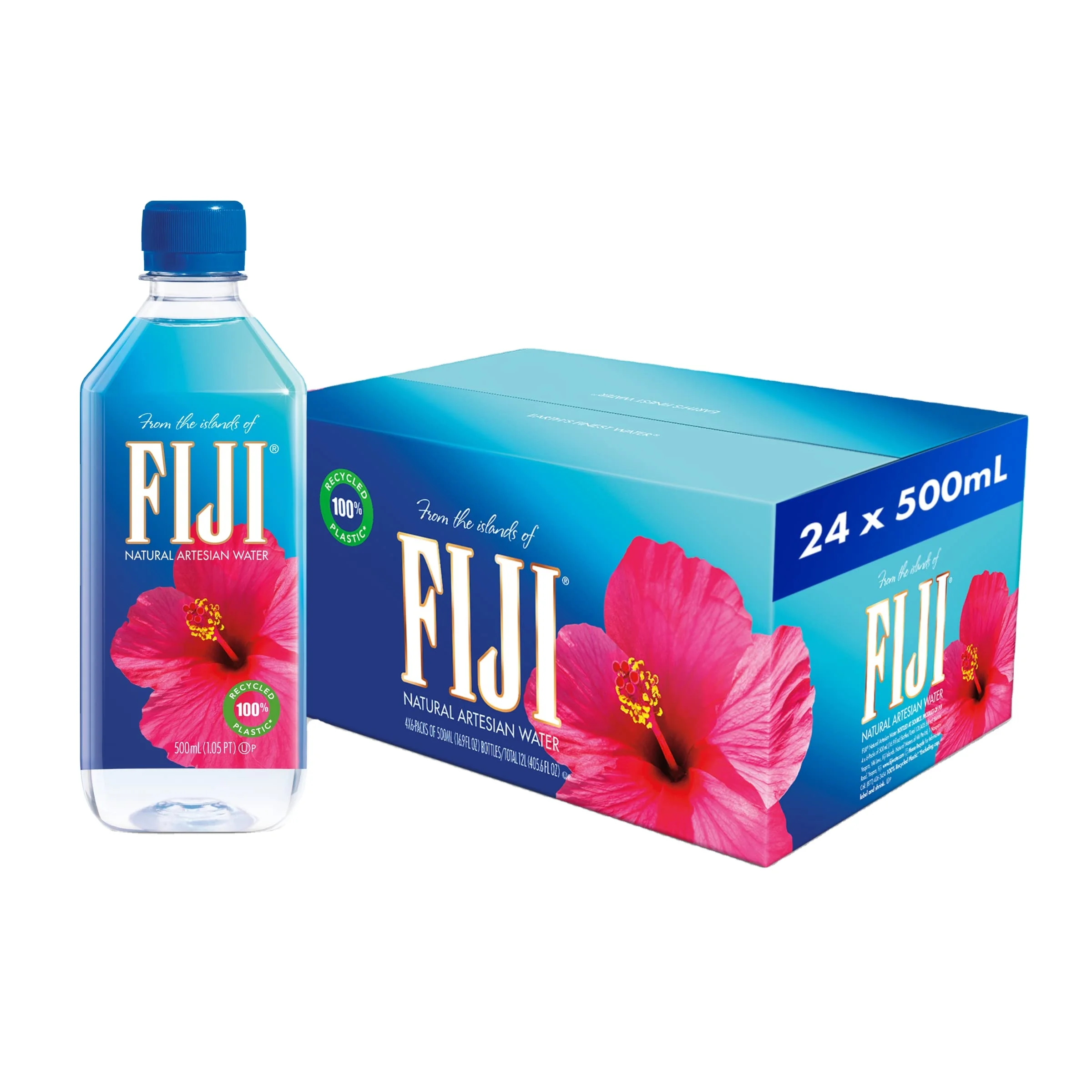 Fiji Natural Artesian Water 12 x 1L Bottles Fiji Mineral Water from Sea Spring Source Plastic Bottle Packaging