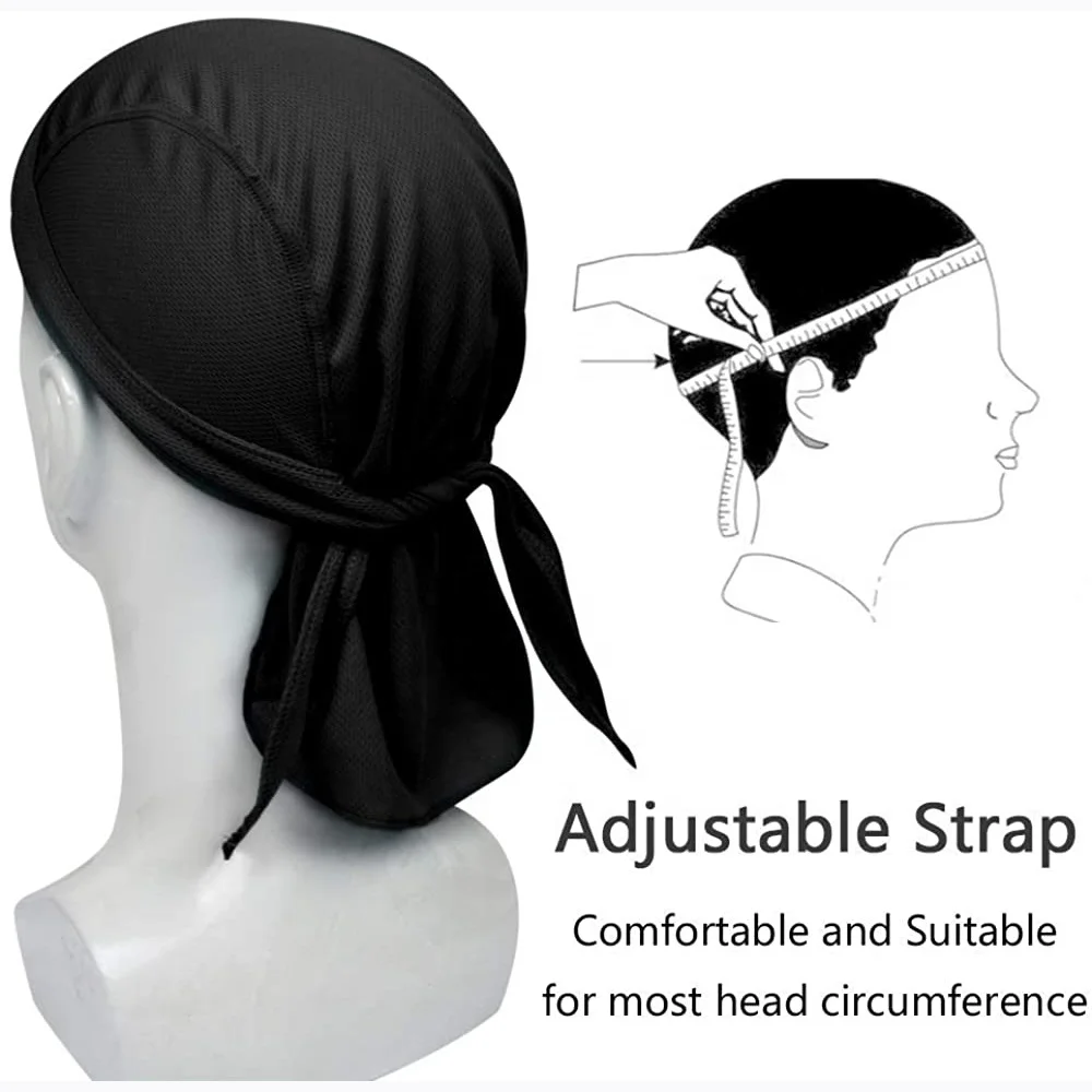 
Unisex Cycling Bandana Cap Sun UV Protection Sweat Wicking Cap Hat Skull Cap Pirate Hats 