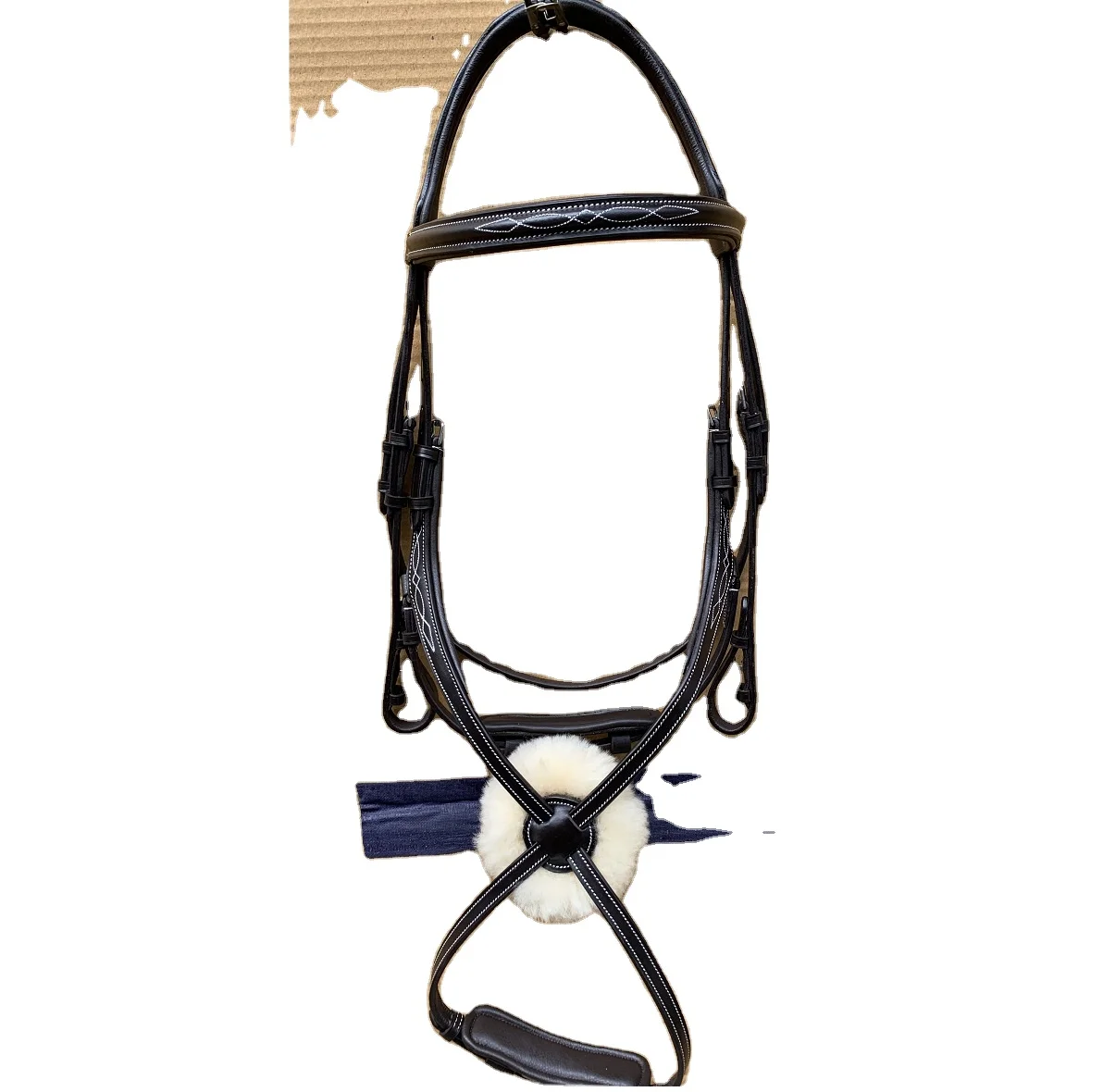 Ремень для носа высшего качества с изящной прострочкой, с пряжкой из нержавеющей стали, мягкая подкладка из белой коровьей кожи, ремешок для бровей