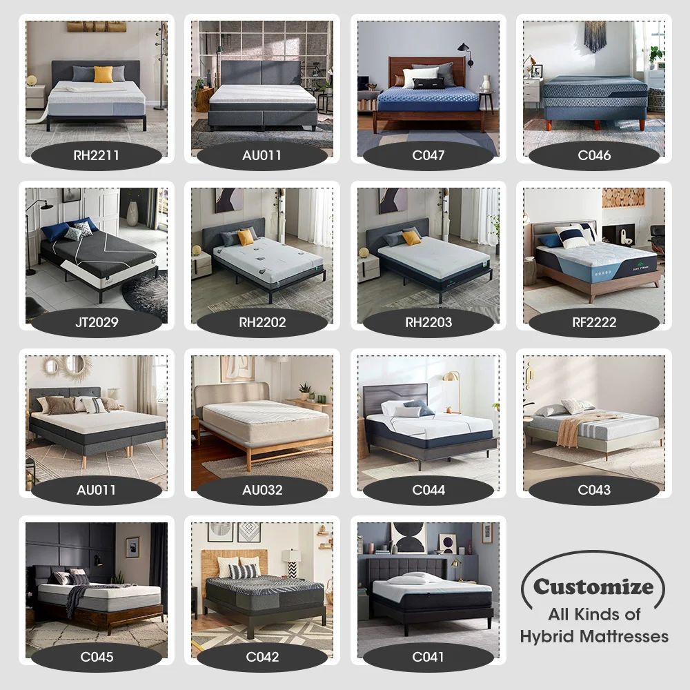 Factory OEM ODM anti bacterial knitted fabric king size health bamboo charcoal memory foam 5 zone pocket spring hybrid mattress