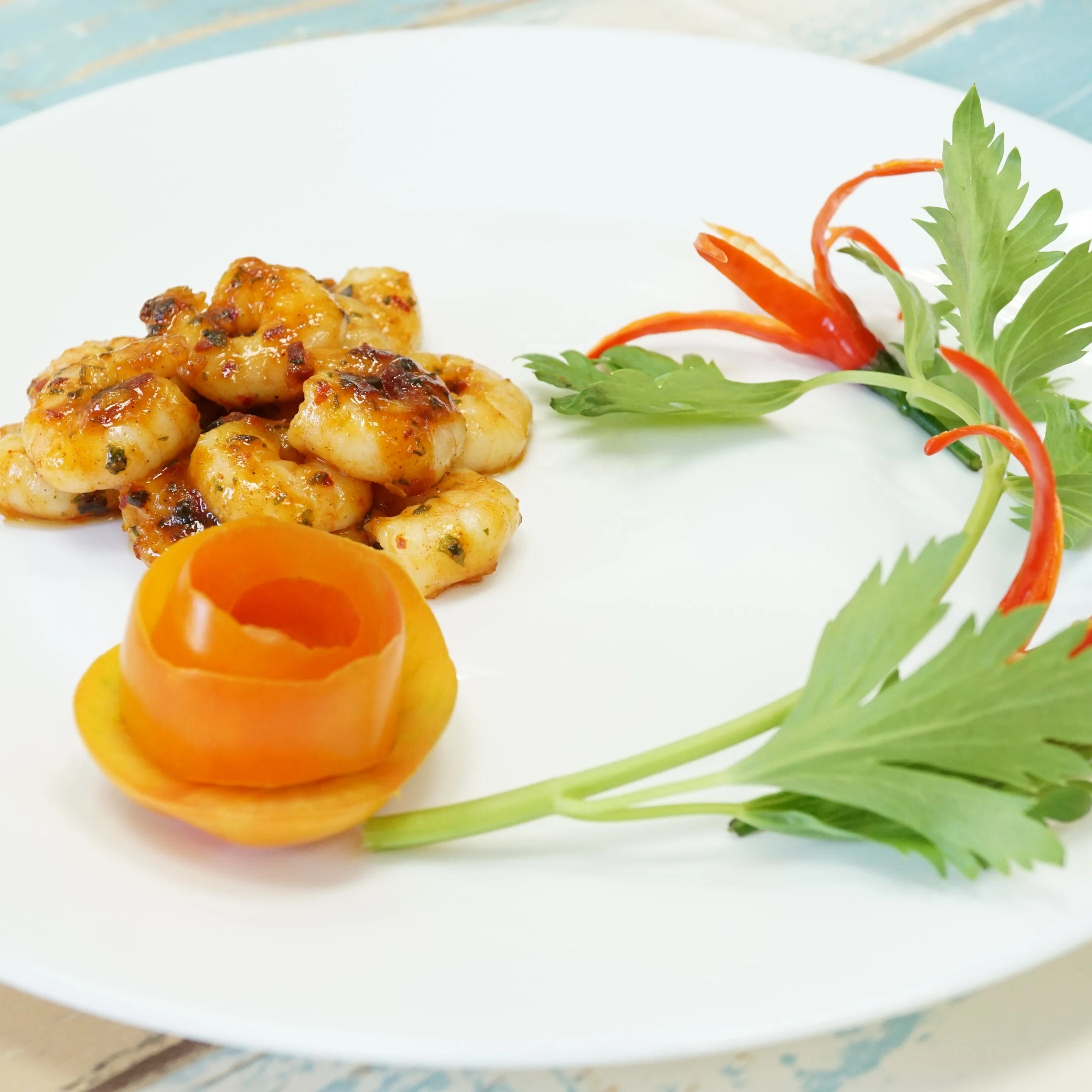 Best quality frozen mango chilli coconut marinated vannamei shrimp